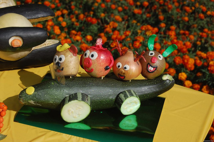Конкурс поделок из овощей и фруктов «Осенние фантазии»